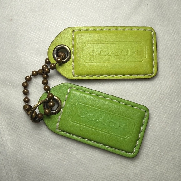 Coach Hangtags Metal or Leather or Mirror or Rings or Clear Heart Bid for Yours - Picture 10 of 16